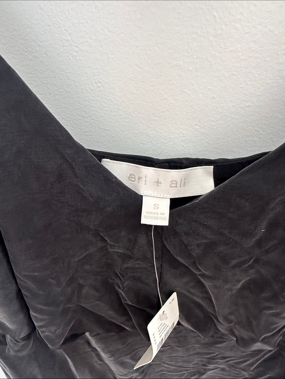 Black Strapless Ruffle Slip Dress - Picture 3 of 6